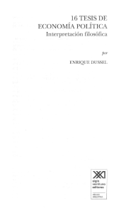 16 Tesis de Econom&iacute;a Pol&iacute;tica: Interpretaci&oacute;n Filos&oacute;fica