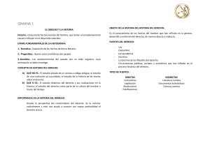 Derecho y la Historia - Semana 1