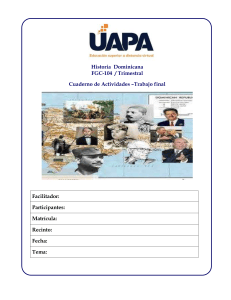 Cuaderno de Actividades Historia Dominicana