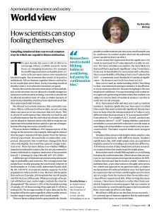 How Scientists Can Stop Fooling Themselves