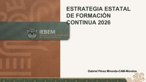 Estrategia Estatal de Formaci&oacute;n Continua 2026 - Morelos