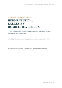 Manual de Formaci&oacute;n B&iacute;blica: Hermen&eacute;utica, Ex&eacute;gesis y Homil&eacute;tica