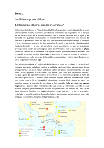 Tema 1: Los fil&oacute;sofos presocr&aacute;ticos