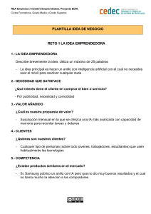 Plantilla Idea de Negocio: Gu&iacute;a para Emprendedores