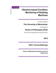 Vibration-Based Condition Monitoring of Rotating Machines PhD Thesis