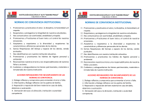 Normas de Convivencia Institucional - Ramiro Priale