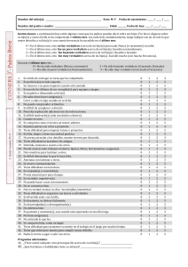 Escala Conners 3-Parents Breve para evaluar comportamiento infantil