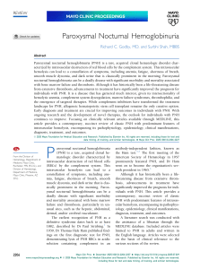 hemoglobinuria paroxistica nocturna